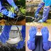 Long Waterproof Rubber Gloves PVC Waterproof Work Gloves Industrial Agriculture Fishing Long Sleeve PVC Resistant Gloves