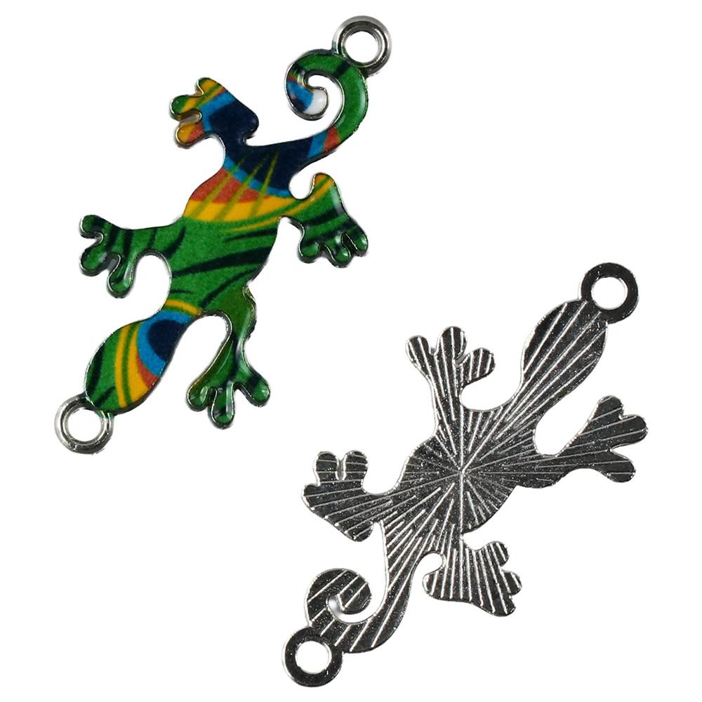 Smíšené barvy Gecko Charms přívěsek ze slitiny dekorativní zvířecí přívěsek výroba šperků