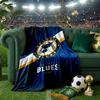 Blues Louis Crest Throws Blanket Flannel Blankets Plush for Couch Bed Gifts for Men Women Travel picnic blanket Christmas fan gifts