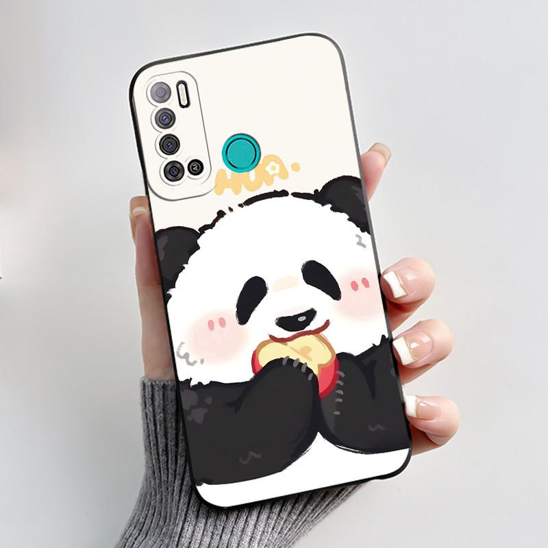 For Tecno Pouvoir 4 Pouvoir 4 Pro LC7 LC8 Case Luxury Cute Love Rabbit Funny Phone Casing Black Silicone Protective Back Cover
