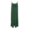 Women's  Breathable Backless Ruffled Hem Long Dress