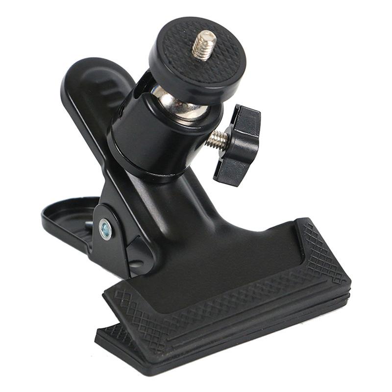 

Multi-Function Tripod Camera Clip Clamp Flash Holder Mount Camera Clip Photography Metal Clip With 360 Degree Rotate Head