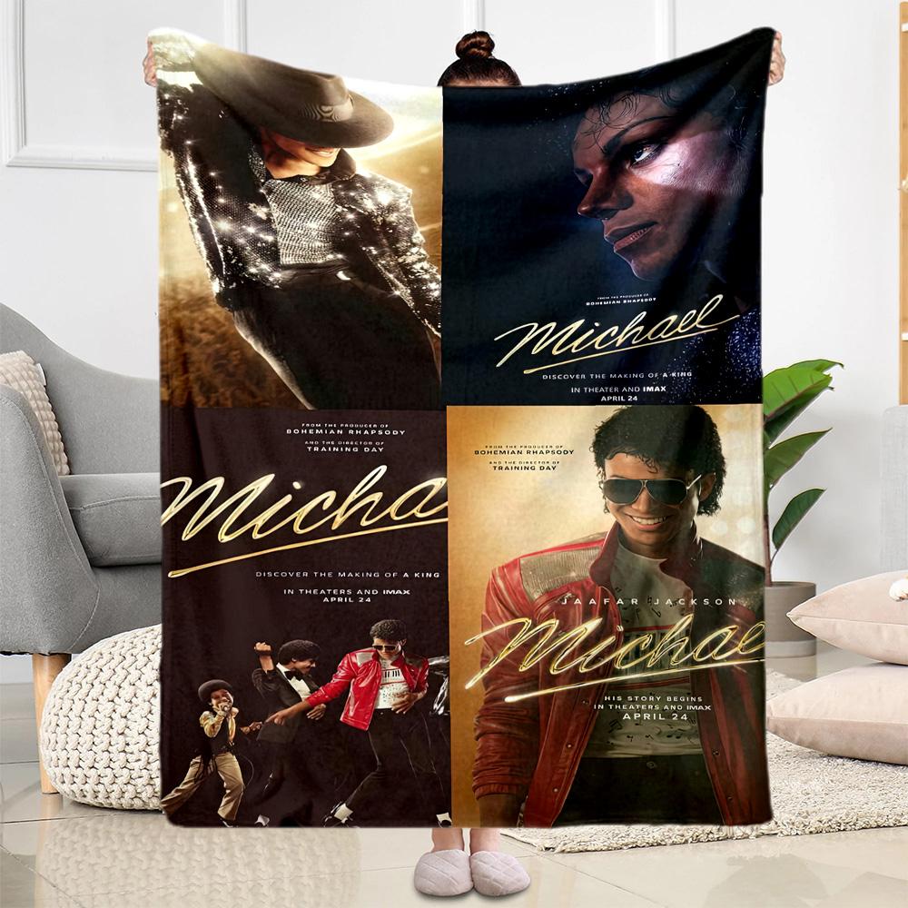 Michael Jackson 86 Blanket Soft & Cozy Suitable for Bedding Office Chair Livingroom for All Occasions Playful Design