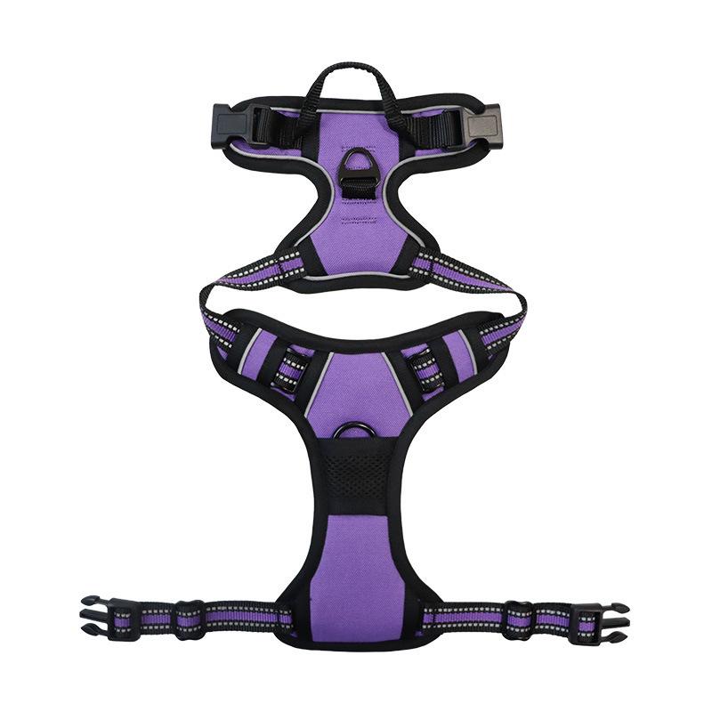 Reflective Harness for Medium & Large Dogs - Vest Style Dog Chest Harness.