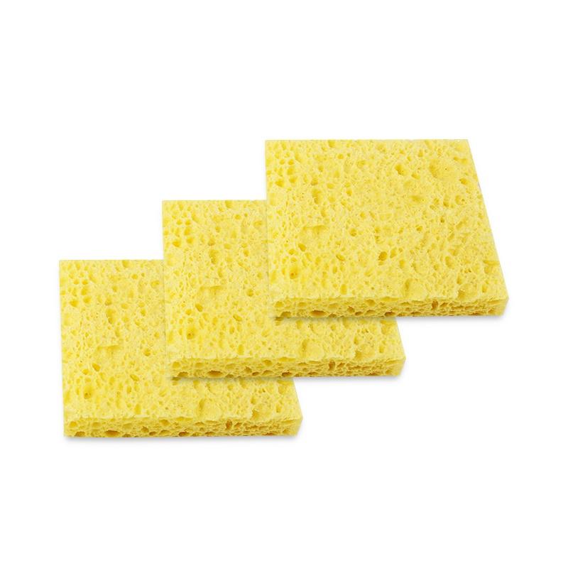 Soldering Sponge 5pcs for Solder Iron Tip Welding Cleaning Sponge Yellow