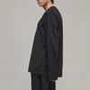 Y-3 FW22 Solid Color Loose Fit Crew Neck Long Sleeve T-Shirt Unisex Tops Black H44794