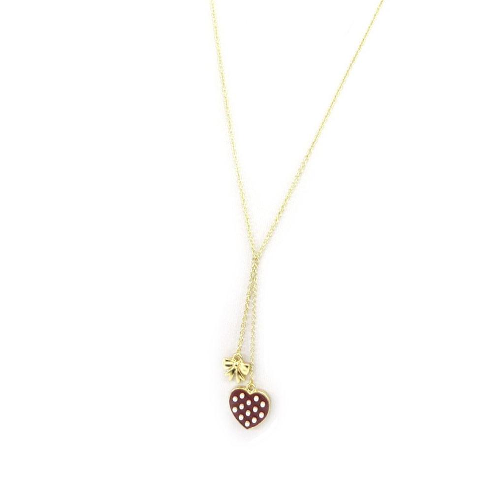 Les Trésors De Lily [L5619] - Collier 'Love' marron doré
