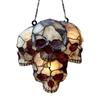 Gothic Style Skull Halloween Pendant 2D Flat Acrylic Capture Sunlight Sun Catcher Halloween Hanging Ornament