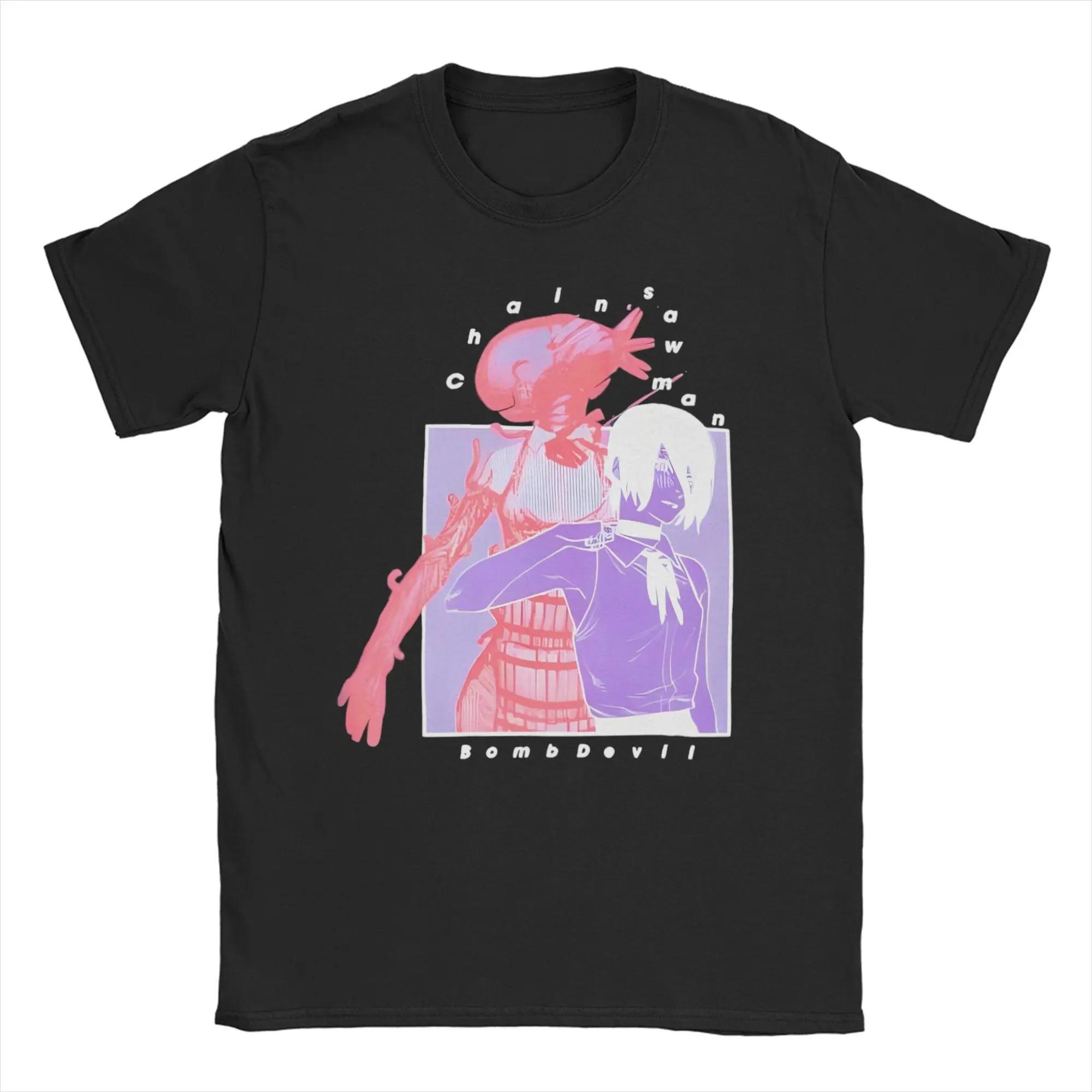 

Chainsaw Man Reze The Bomb Devil Anime Graphic T-Shirt with Iconic Quote, Japanese Text and Stylish Blue Accents, Streetwear Tee for Fans XXXL