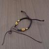Handmade Woven Bracelet with Ping'an Buckle and Lucky Beads - Unisex DIY Semi-finished Bracelet Rope