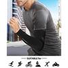 ROCKBROS Arm Cover Mens Summer Sleeve Cooling UPF50+ Sun Protection Moisture-Wicking Anti-Slip Outdoor Sports Golf Baseball Running