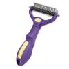 Foldable Double Sided Dog Brush Knife Knot Opening Dematting Undercoat Rake for Thick Hair Pets Hair Remover Furminator Perros
