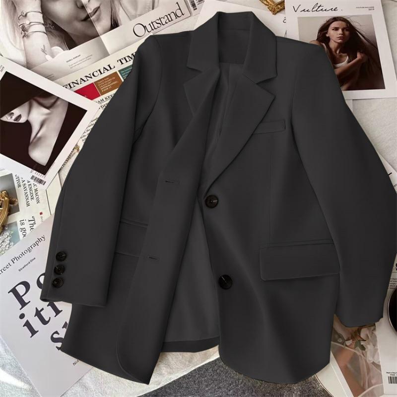 Niche Korean Style Fashionable Beige Suit Jacket for Women in Spring and Autumn Internet Celebrity Street Temperament Casual