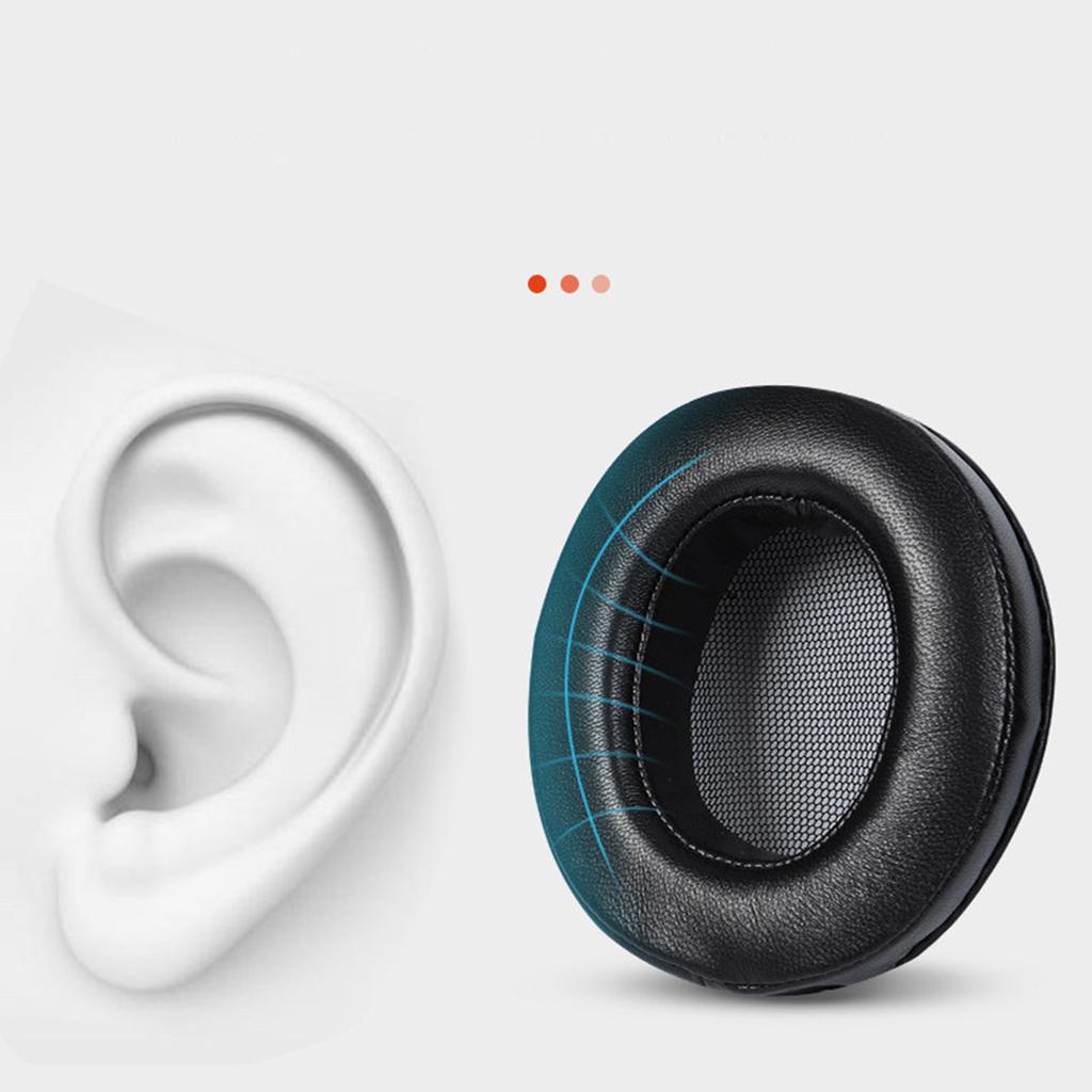 Ear Pads Pillow Cover Black 1Pair Memory Foam Black Replacement for MDR 1ABT 1RBT 1RNC Comfortable to Wear