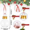 50ml Gold Cap Transparent Fruit Juice Bottle Stubby Round Plastic Bottle Shaped Snowball Bottle Christmas Decorative Bottle
