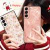 Phone Case For Samsung Galaxy S23 S22 S21 S20 Fe Ultra S10 S9 S8 Plus Note 20ultra 10plus Cover Rose Gold Pink Queen Princess