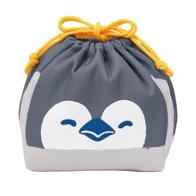 Toyo Case Gyutto Lunch Beutel mit Kordelzug Isoliert Lunchbox Tasche Polar Panda D11 H17cm - - Pinguin, Bär, Otter, - B15.5 KT-KAO-GYU (Pinguin)