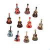 50 Stück Knöpfe Gitarrenform 2 Löcher Holz Nähen Bastelknöpfe für