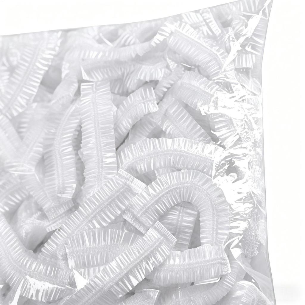 100 Pieces Clear Elastic Food Cover Plate Wrap Cling Bags Disposable Fresh Keeping Covers for Leftover Food Fruits Vegetables