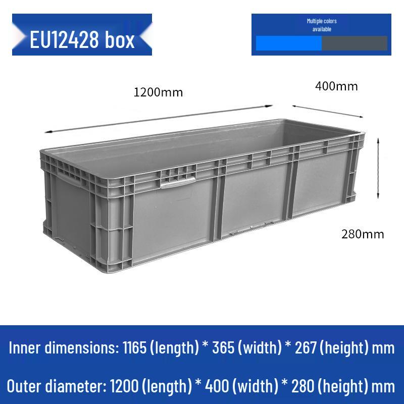 Large Rectangular Plastic Storage Box with Lid – Industrial Organizer & Tool Turnover Box