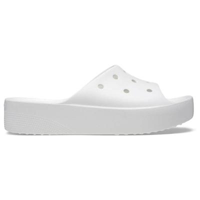 Crocs Classic Platform Slide 21cm Damsandaler, Vit,