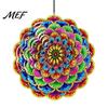 3D Kinetic Art Sculpture Outdoor Owl/Hummingbird/Flower/Tree of Life/Rooster Wind Spinners, Reflective Spinners Garden Decor, Bird Deterrents