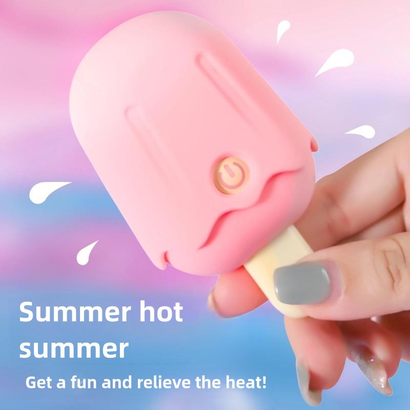 Mini Ice Cream Shaped Sucking Vibrator G-spot Powerful 10 modes Masturbation Nipple Vaginal Massager Sex Toy For Women Adults