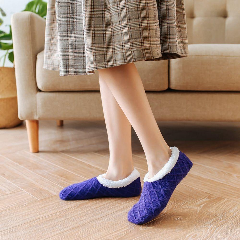 Indoor Socks Plush Solid Color Floor Socks Female Hosiery Winter Floor Shoes Coral Fleece Socks