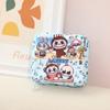 Cartoon multi-color canvas women's sanitary napkin storage bag, aunt handkerchief bag, sanitary cotton storage bag CLE