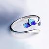 New Vintage Trend Leaf Opening Adjustable Women'S Ring For Ladies Personality Daily Holiday Party Jewelry Accessories