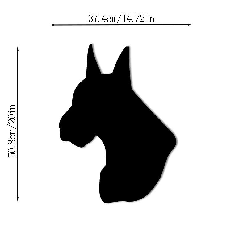 

Настенный металлический знак «Немецкий дог» – силуэт головы собаки, настенный декор, внутреннее/наружное железное искусство, настенное украшение, настенная наклейка и художественное произведение светло-серый