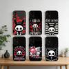 Husă Telefon Drăguță Skelanimals Câine Negru Pentru Samsung S25,S24,S21,S22,S23,S30,Ultra,S20,Plus,Fe,Note,10,9,5G Capac Negru