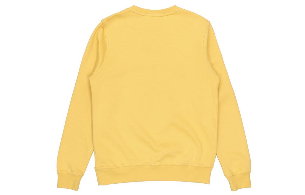 Nike FW21 Solid Color Fleece Lined Thermal Pullover Sweatshirt Men's Yellow 916609-761