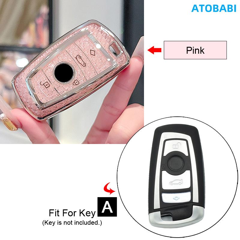 Crystal Style Tpu Car Key Cover Case Bag For Bmw 1 2 3 5 6 7 Series F20 F22 F30 F Chassis X3 X5 X7 G01 G02 G08 G30 G31 G32