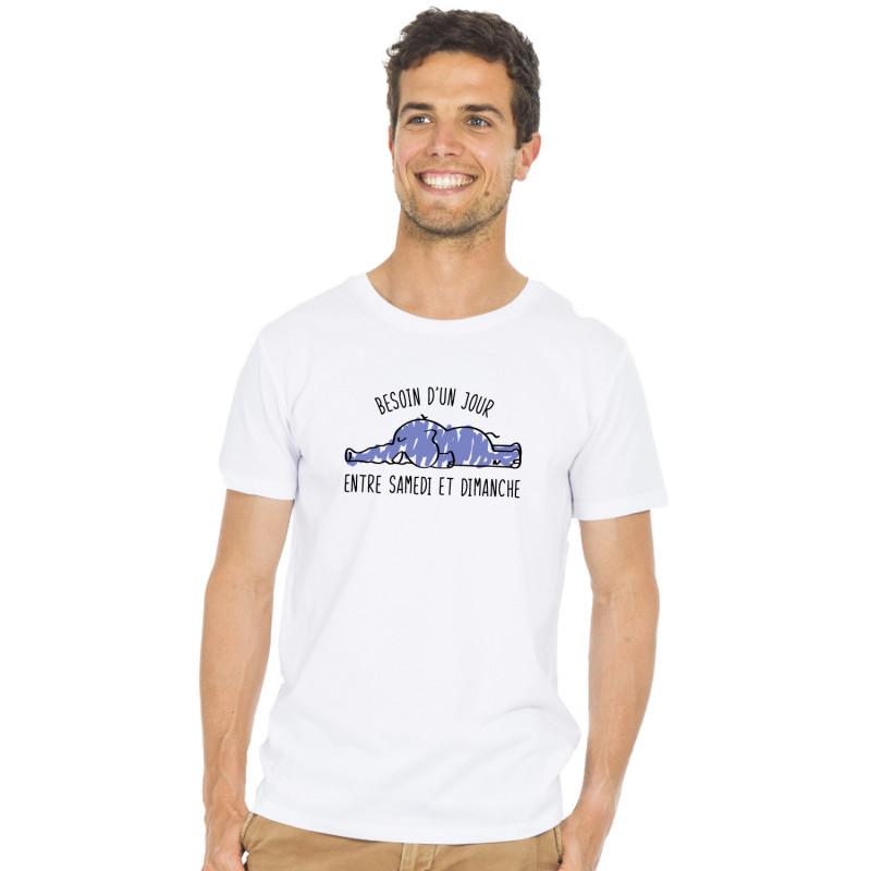 T-shirt męski - POTRZEBUJESZ DNIA MIĘDZY SOBOTĄ A NIEDZIELĄ