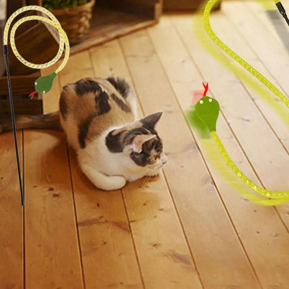 

Гибкая змея для кошек, дразнящая палочка, имитация кошки, ловля змей, игрушка для кошек, котят