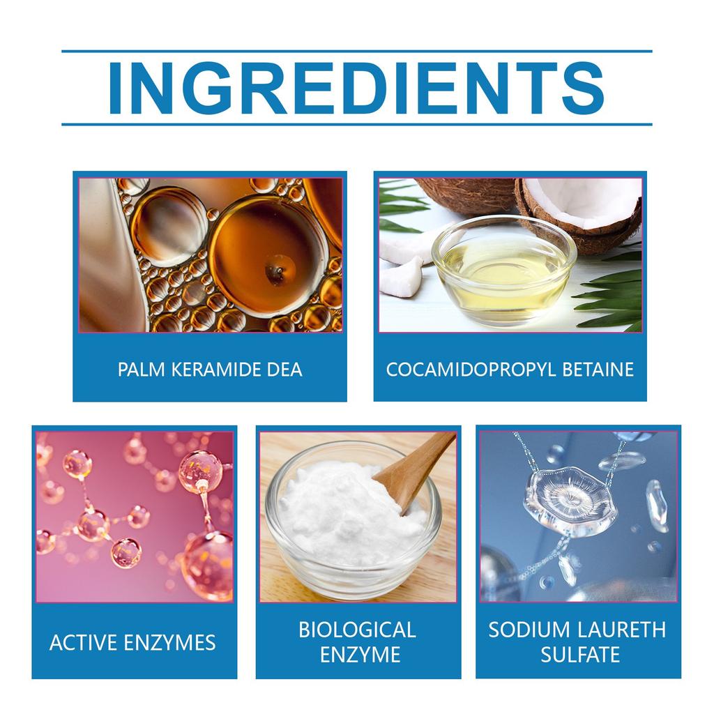 Hochaktives Waschenzym-Waschmittel zur Entfernung von Ölflecken, starke Reinigung, hartnäckige Flecken, 100 g