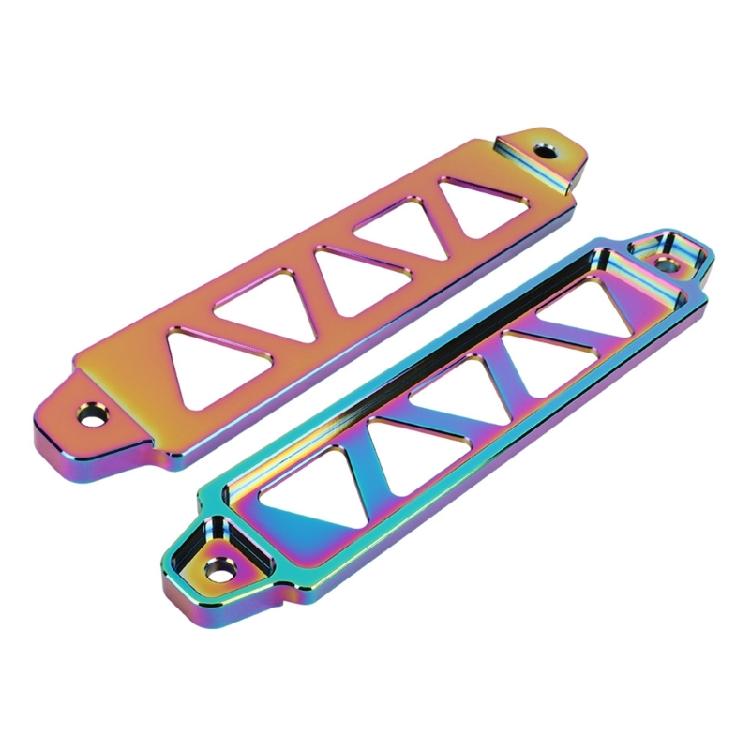 Easy to Install Aluminum Battery Tie Down Bracket Car Battery Holder for Improves Vehicle performances & Appearance