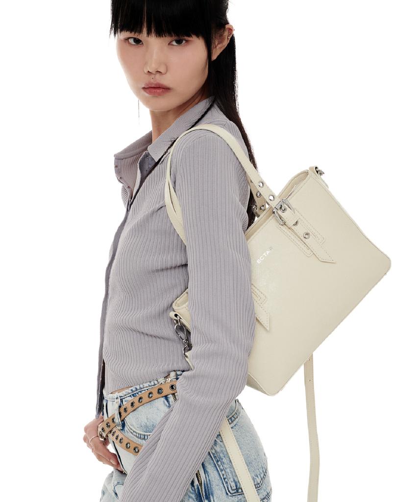 Ectar Crinkle Punch Tote Bag - Crinkle Punch Tote Bag [Ivory]