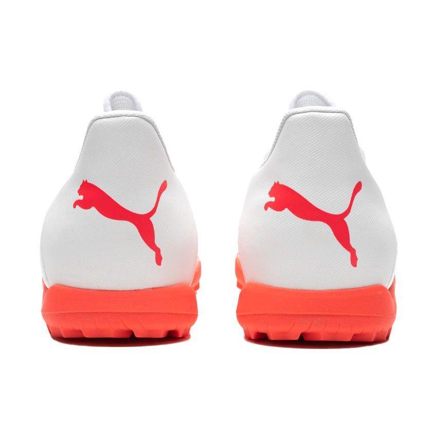 Puma Future Play Comfortable Versatile TT (Rubber Studs) Soccer Shoes Men Soccer Shoes White Red 107381-01