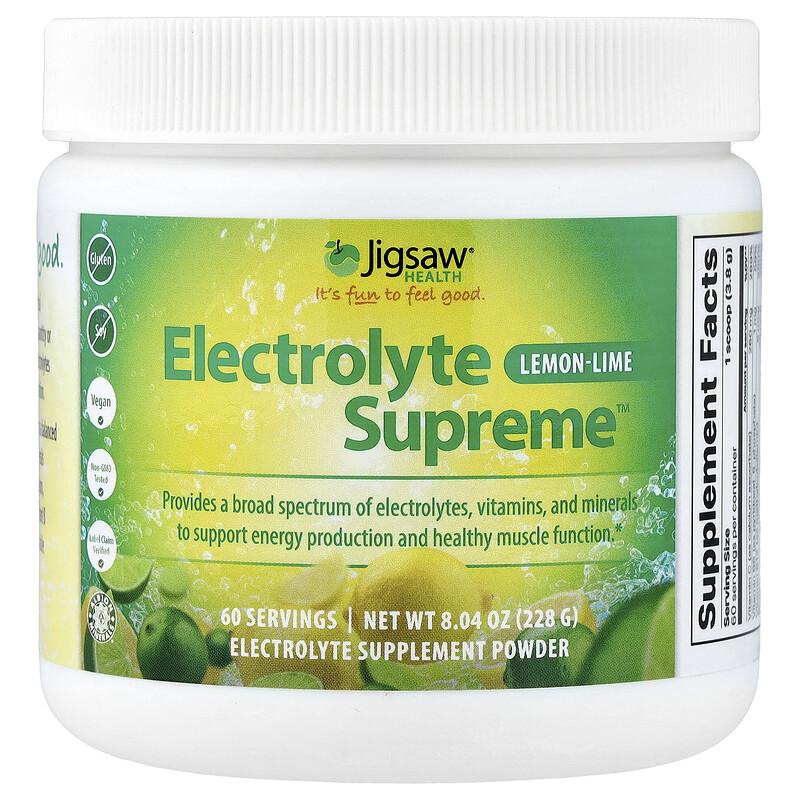 Electrolyte Supreme™, Lemon-Lime, 8.04 oz (228 g)