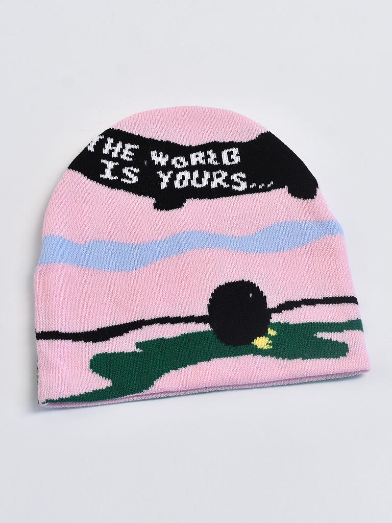 Jacquard Soft Knitted Hat Winter Cold Protection and Warmth Beanies Cap for Men Women