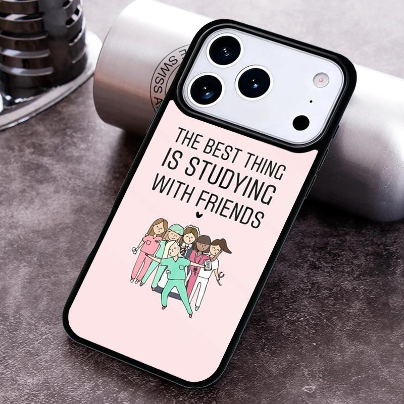 Cartoon Medicine Nurse Doctor Phone Case For iPhone 17 16 15 14 13 12 11 Pro Max Plus 17Air Soft Silicone Cover