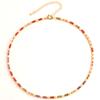Gold Plated Turquoise Baguette CZ Tennis Choker Necklace – Dainty Summer Jewelry, Sparkle Gift for Women