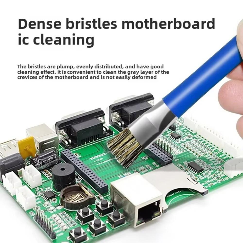 Anti-Static Motherboard PCB Cleaning Brush Phone Repair Multifunctional Safe Brush Boar Bristle Repair Tools Kit
