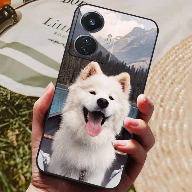 Etui dla vivo T1 4G VivoT1 V2153 Miękkie Silikonowe Etui na Tył z TPU dla vivo T1 44W Etui na Telefon Snapdragon 680 Ochronne Modne Coque
