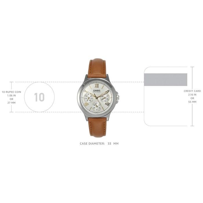 [Casio] Watch Spring. LTP-V300L-7A2UDF (A1703) Brown/Silver 38x33.2x8.2mm