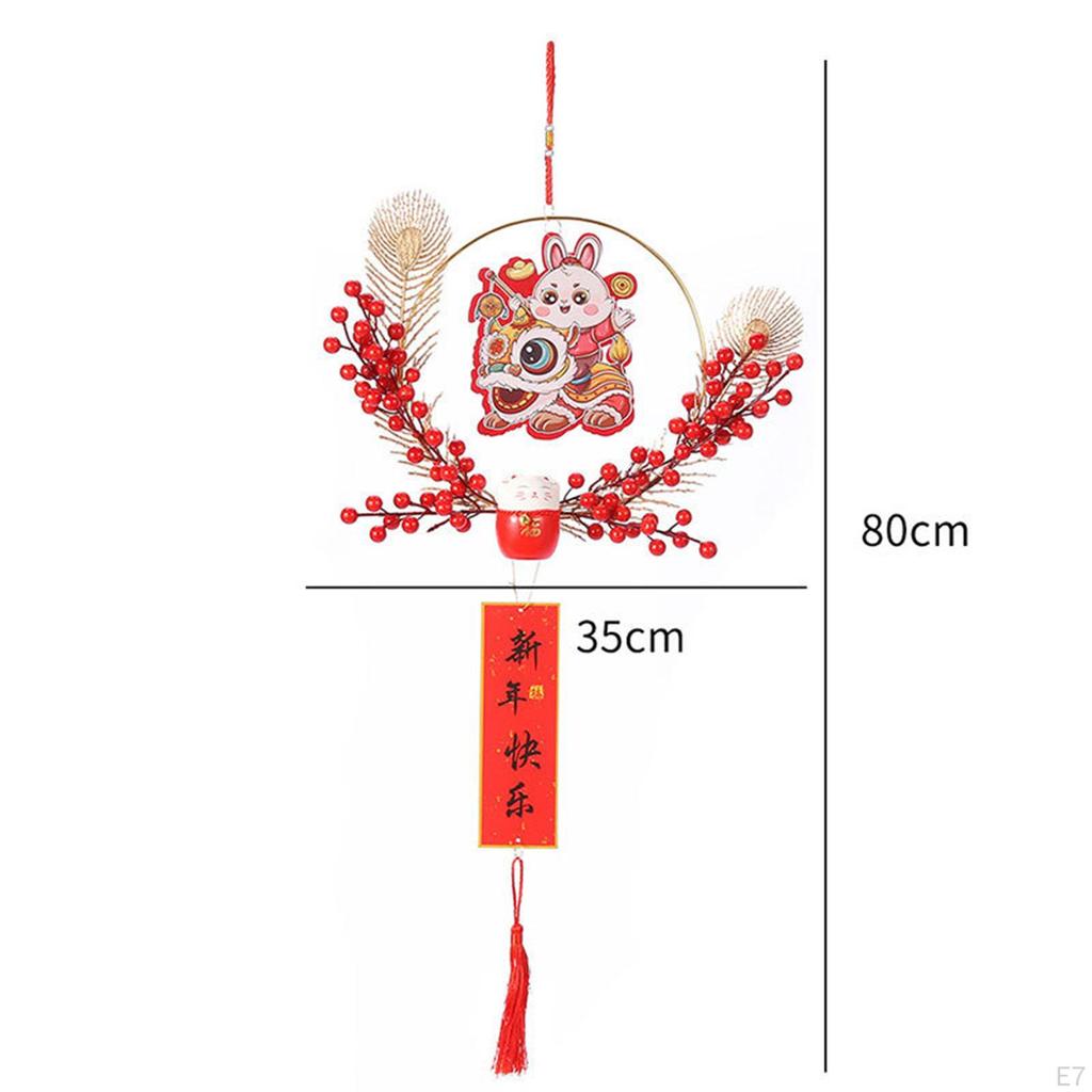 Chinese Year Hanging Decorations Adornment Door Wreath Ornament Pendant for Living Room