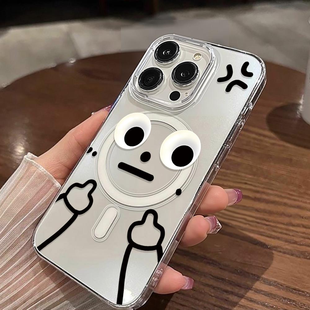 Magnetic Phone Case for iPhone 12 14 16 17 Pro 17 16 15 14 13 12 Pro Max  12 13 14 15  16 High Quality Shockproof Shell Full Protection Cute Style