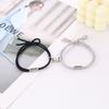 2 Pieces Friendship Bracelet Matching Heart Wristband for Women Men Magnet Bracelets Set for BFF Friends Rope Bracelet